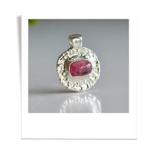 Pink Tourmaline Medallion