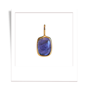 Gold Iolite Pendant