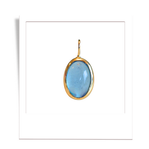 Gold Aquamarine Pendant